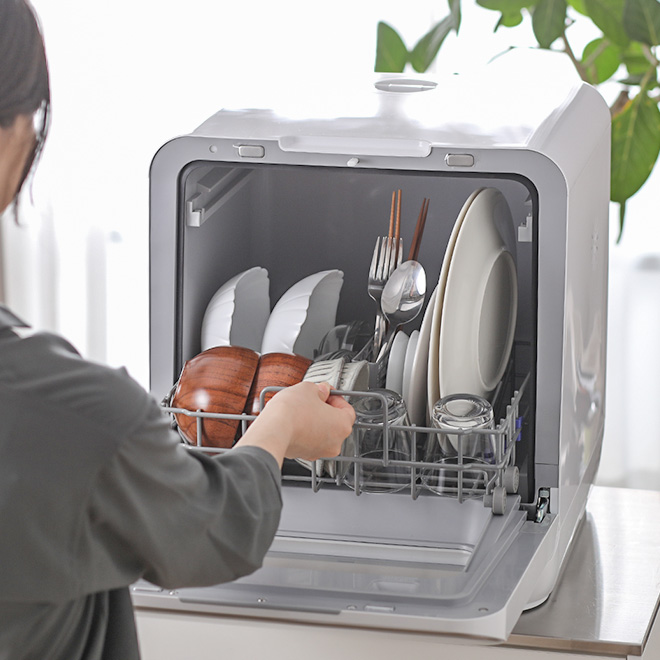 食洗機 工事不要 食洗器 オートオープン siroca シロカ 食器洗い乾燥機