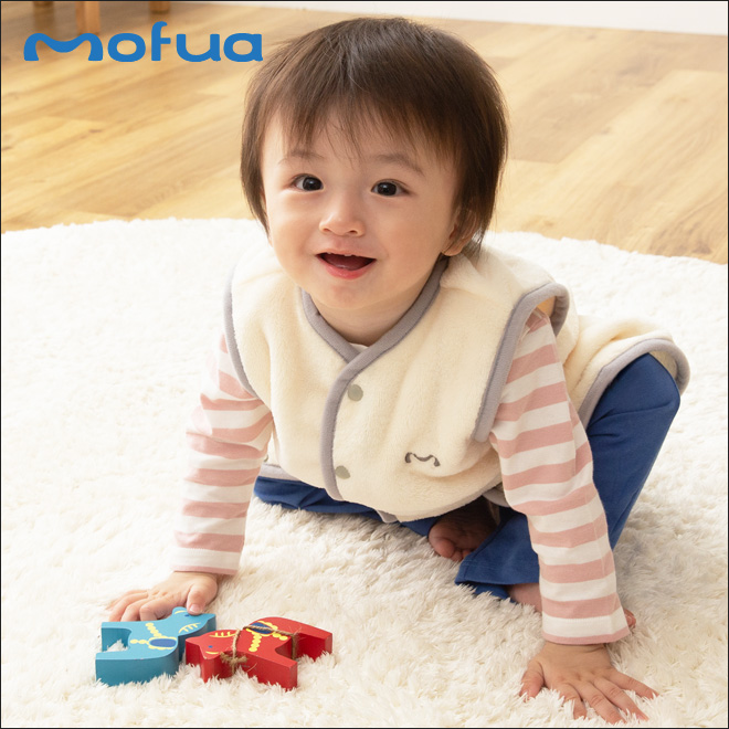 mofua baby お布団はだけても安心のあったかスリーパー 50-70cm スリーパー 着る毛布 Sサイズ キッズ 子供用 ベビー モフア  ナイスデイ パジャマ 冬 秋 洗える【送料無料の特典】 | セレクトショップ・AQUA（アクア）