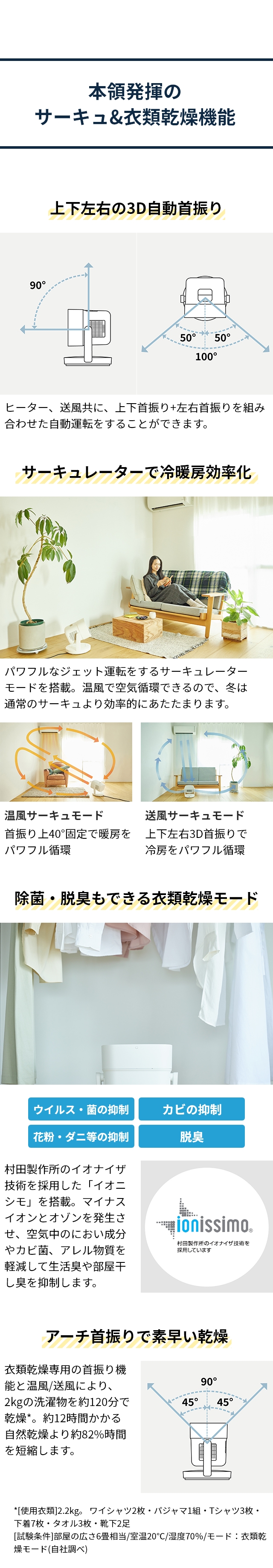 シロカ 【2大特典】 ファンヒーター HOT&COOL サーキュレーター