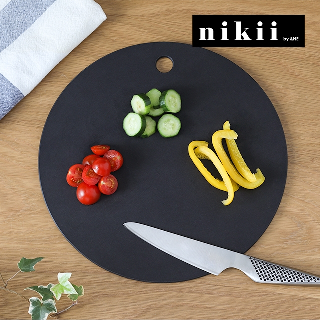 nikii（ニキ） ウッドファイバーカッティングボード L  （Wood fiber cutting board L） NNS-279L-BK
