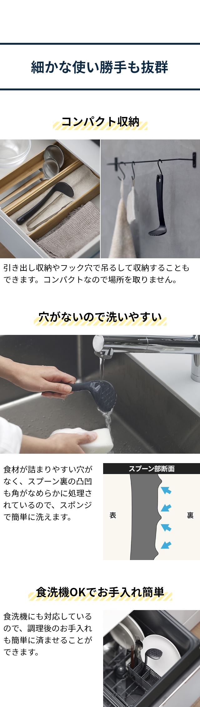 marna (マーナ) つぶしやすいスプーンマッシャー きほんのキッチンツール