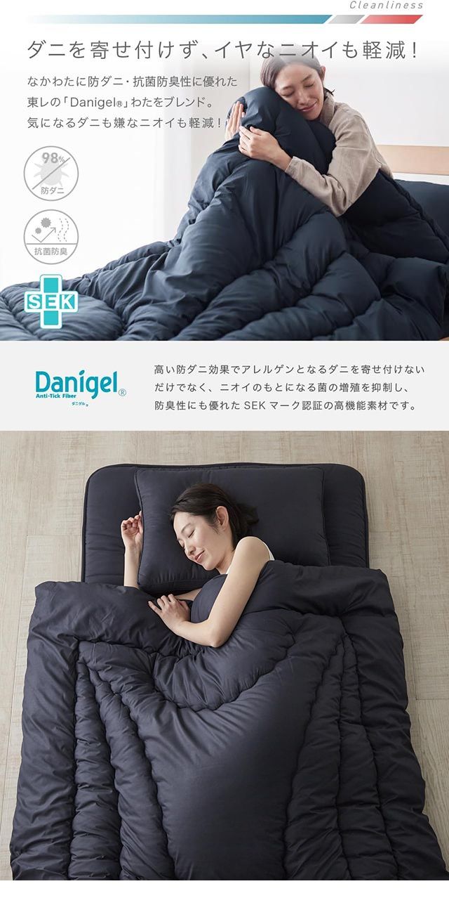 Niceday（ナイスデイ） 快適清潔シリーズ 温度調整わたを使った掛布団 NT