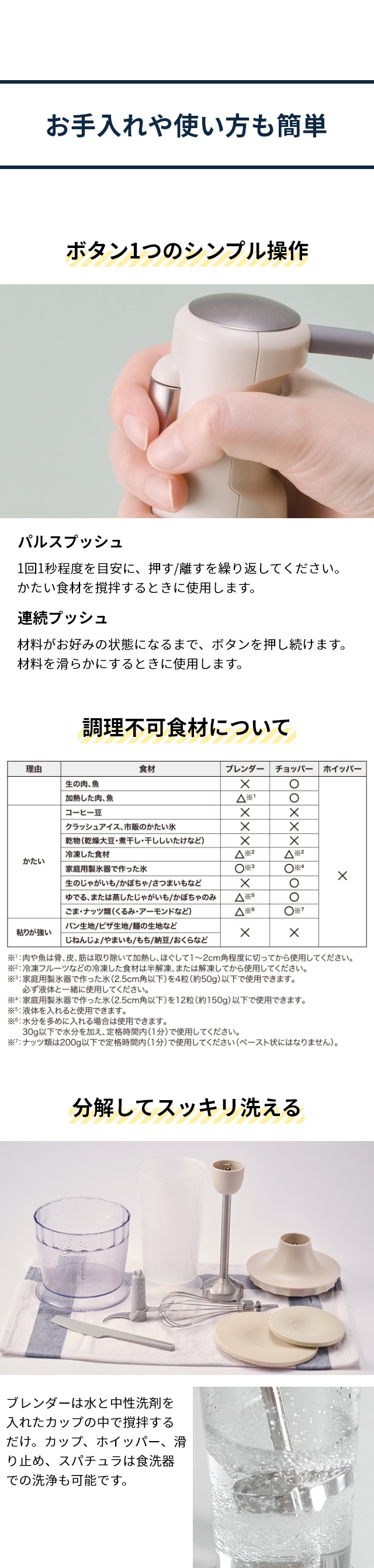 recolte（レコルト） ハンディブレンダー フルセット RHB-3F